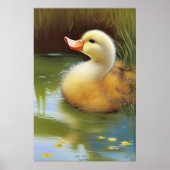 Little Yellow Duckie - AI Fantasy Art Still Life Poster (Vorne)