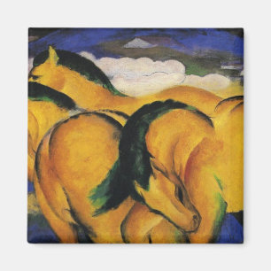 Little Yellow Horses 1912 von Franz Marc Magnet