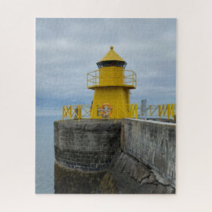 Little Yellow Lighthouse in Reykjavik, Island Puzzle