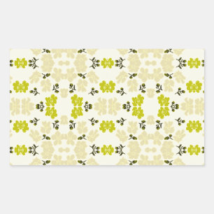 Little Yellow Roses Rechteckiger Aufkleber