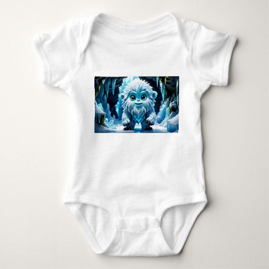 Little Yeti Baby Strampler (Vorderseite)