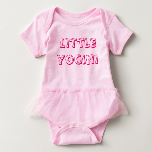 Little Yogini - Baby Yoga Bekleidung Baby Strampler (Vorderseite)