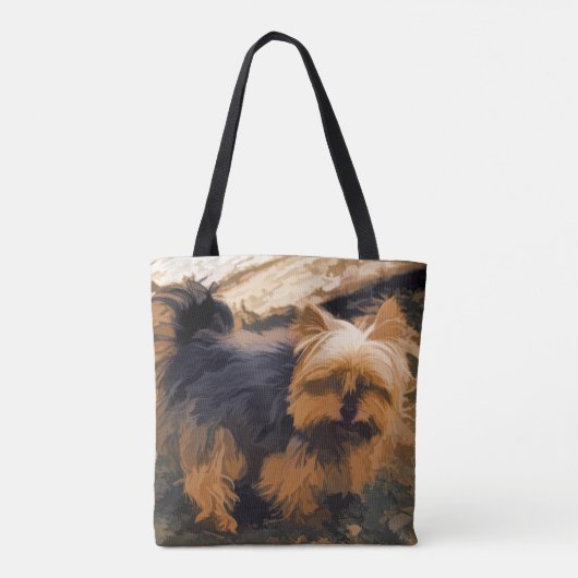 Little Yorkie - Yorkshire Terrier Dog Tasche (Rückseite)