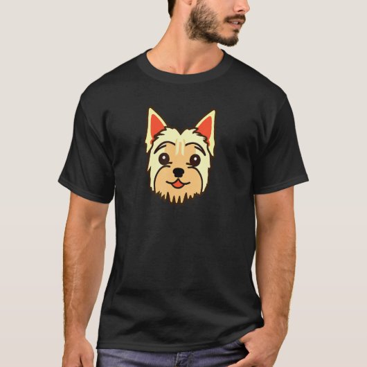 Little Yorkshire Terrier Dog Yorkie Retro T-Shirt (Vorderseite)