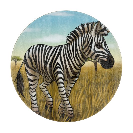 Little Zebra cutting board Schneidebrett (Vorderseite)