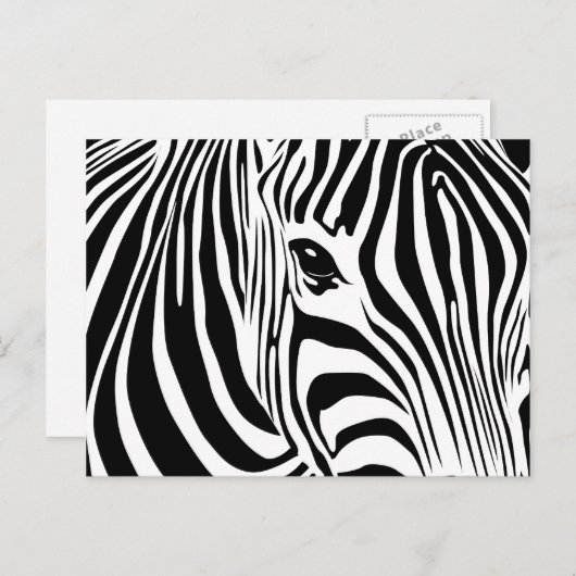 Little Zebra Postcard Postkarte (Vorne/Hinten)