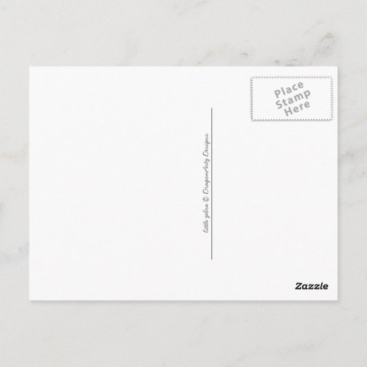 Little Zebra Postcard Postkarte (Rückseite)