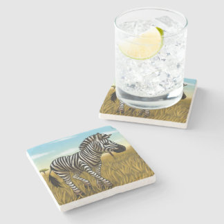 Little Zebra stone coaster Steinuntersetzer
