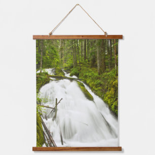 Little Zig Zag Falls Mount Hood National Forest Wandteppich Mit Holzrahmen