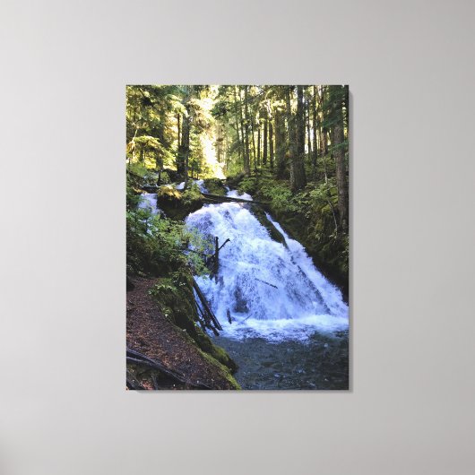 Little Zigzag Falls, Oregon Leinwanddruck (Vorderseite)