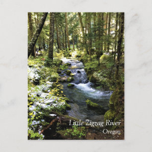 Little Zigzag River, Oregon Postcard Postkarte