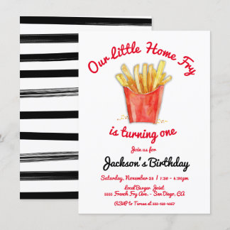 Little Zuhause Fry Birthday Party Einladung
