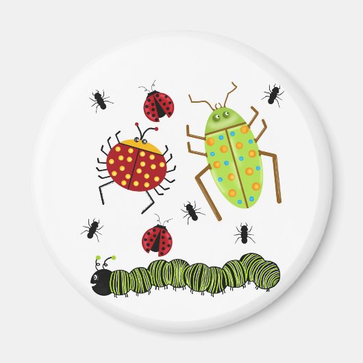 Littlebeane Bugs Insekten Ladybug Ant Raupe Magnet (Vorne)
