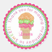 Littlebeane Ice Creme Cone Stickers (Vorderseite)