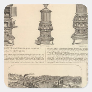 Littlefield Stove Manufacturing Company Quadratischer Aufkleber