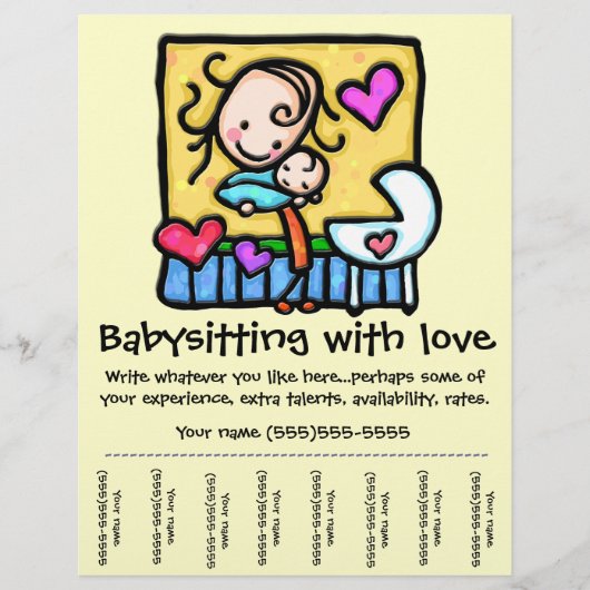 LittleGirlie Babysitting-Flyer Flyer (Vorne)