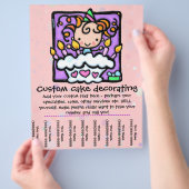LittleGirlie Cake Decorator Tränenbogen Flyer (Hand)