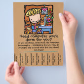 LittleGirlie-Computerteerblech Flyer (Hand)