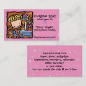 LittleGirlie Designerverfasser-Buchhalter-Süsse Visitenkarte (Vorne/Hinten)