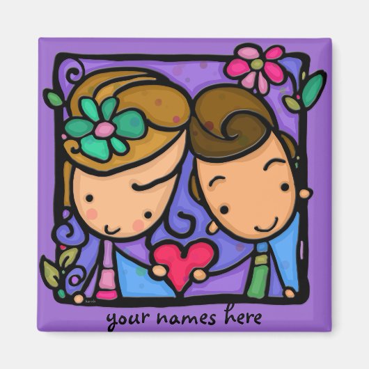 LittleGirlie Erste Liebe Magnet (Vorne)