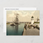 Littlehampton Pier and Harbour, England Postkarte (Vorne/Hinten)