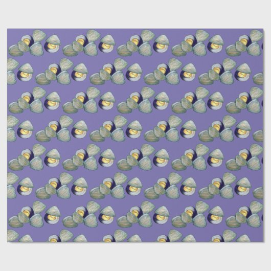 Littleneck Clams Seafood Clambake Clam Gravur Geschenkpapier (Flach)