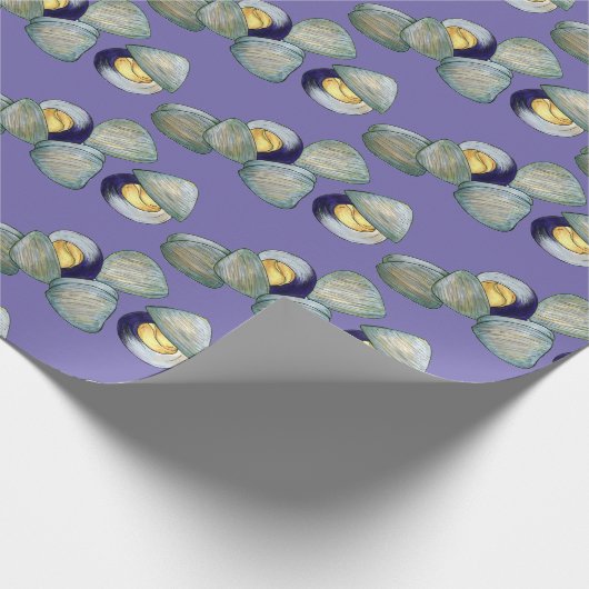 Littleneck Clams Seafood Clambake Clam Gravur Geschenkpapier (Ecke)