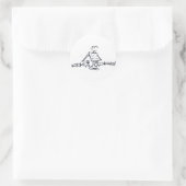 LittLeOuSe Runder Aufkleber (Tasche)