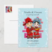 LittlePixyBoots - Save the Date Postkarte (Vorne/Hinten)