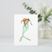 Littlest Mermaid Postkarte (Stehend Vorderseite)