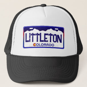 Littleton Colorado blauer Nummernschild Truckerkappe
