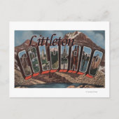 Littleton, Colorado - Große Buchstabenszenen Postkarte (Vorderseite)