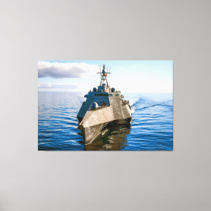 LITTORALE BEKÄMPFUNG SCHIFF - LCS-16 40x60 Leinwanddruck