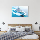 LITTORALE KAMPFSCHIFFE - LCS-13 24x36 Leinwanddruck (Insitu (Schlafzimmer))