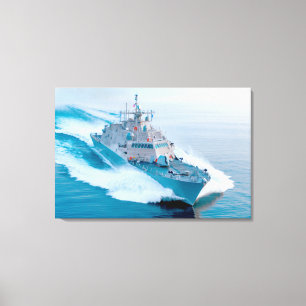 LITTORALE KAMPFSCHIFFE - LCS-13 24x36 Leinwanddruck