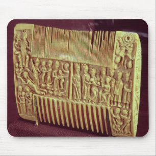 Liturgischer Kamm, Schule von St Albans, c.1120 Mousepad