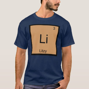 Litzy Name Chemie Element Periodensystem T-Shirt