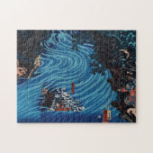 Liu Bei Kreuzung des Caoqi River auf Pferden Puzzle (Horizontal)