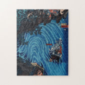 Liu Bei Kreuzung des Caoqi River auf Pferden Puzzle (Vertikal)