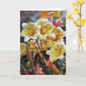 Liuelle Blume Garden Art Note Card Karte (Gelbe Blume)