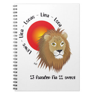 Liun 23 fanadur fin 22 avust Notizheft Notizblock