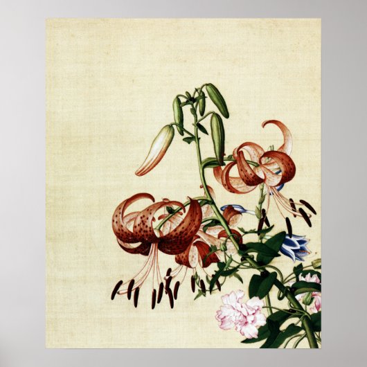 Liuy and Entwined Peony Fine Art Poster (Vorne)