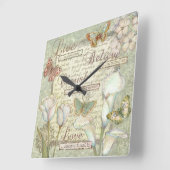 Livbelieve Cherish Quadratische Wanduhr (Winkel)