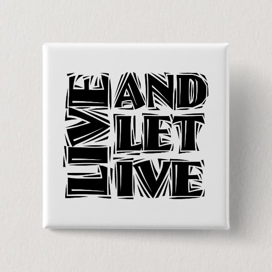 Live-12-Step-Erholung-Slogan-Angebot Gelassen Button (Vorderseite)