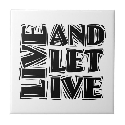Live-12-Step-Erholung-Slogan-Angebot Gelassen Fliese (Vorderseite)