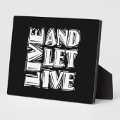 Live-12-Step-Erholung-Slogan-Angebot Gelassen Fotoplatte (Seite)