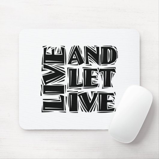 Live-12-Step-Erholung-Slogan-Angebot Gelassen Mousepad (Mit Mouse)