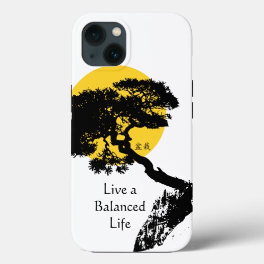 Live a Balance Life Bonsai Tree Case-Mate iPhone Hülle (Rückseite)