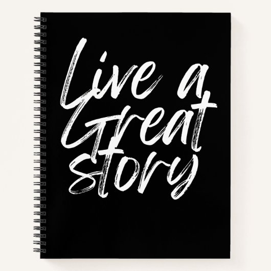 Live a great story / Journal Notizblock (Vorderseite)