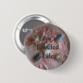 Live a Jewele Life - Herrlicher Round Button (Vorne & Hinten)